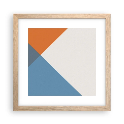 Poster în ramă de stejar deschis - La un unghi drept - 30x30 cm
