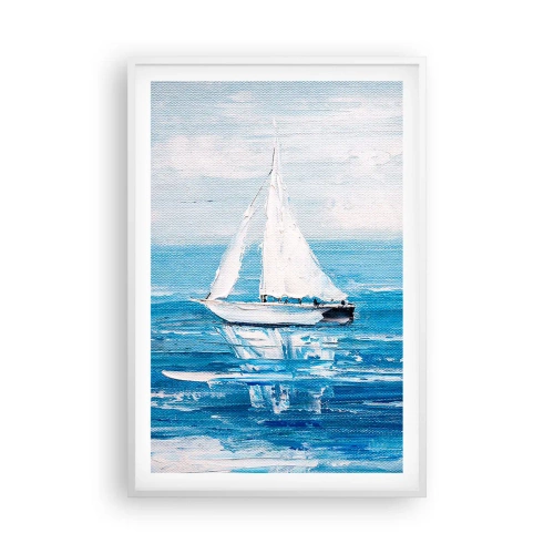 Poster în ramă albă - Cu un prieten alături de tine - 61x91 cm