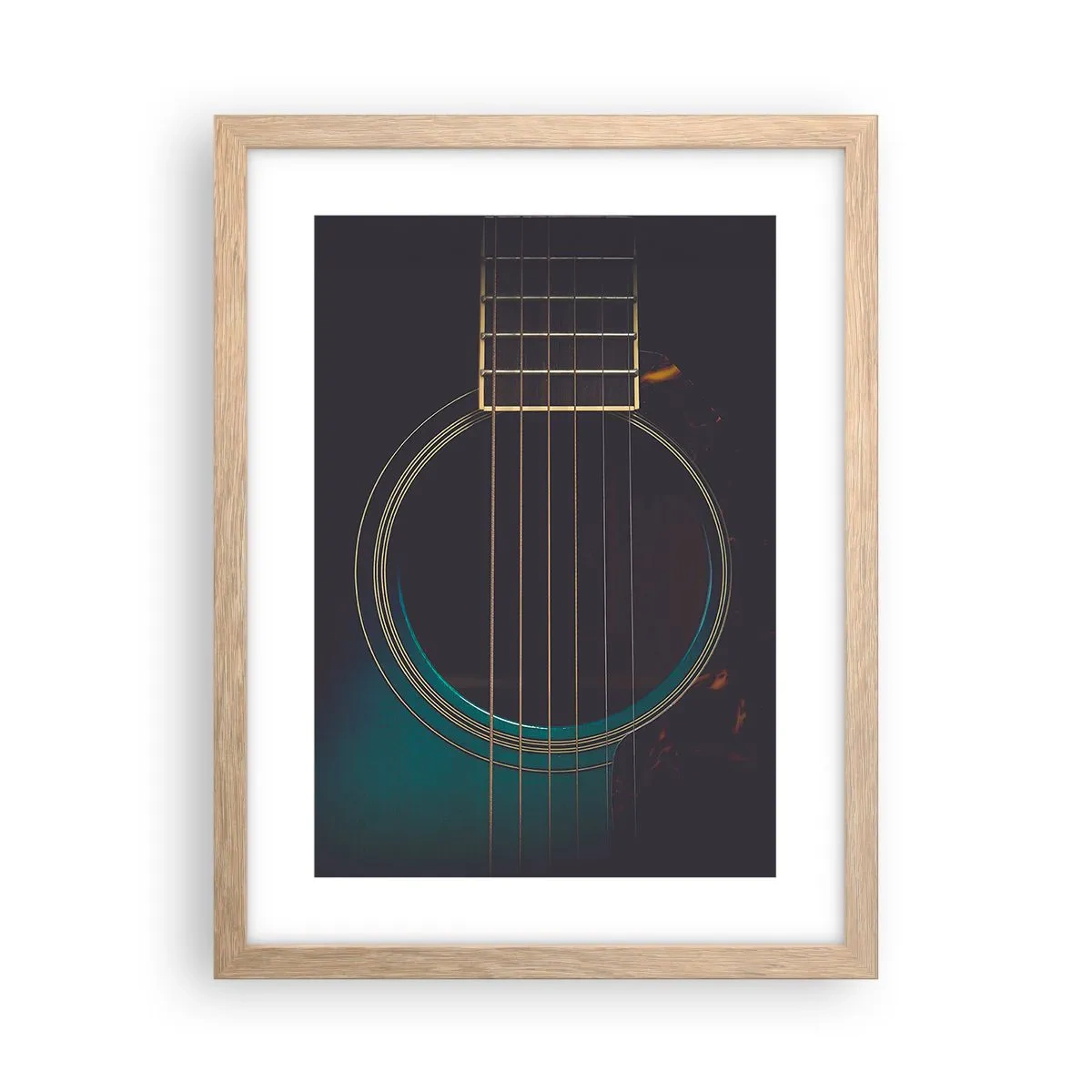 Poster în ramă de stejar deschis - O clipă înainte de a suna - 30x40 cm