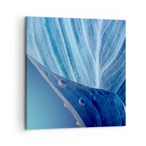 Tablou pe pânză - Picături ascunse de albastru - 60x60 cm