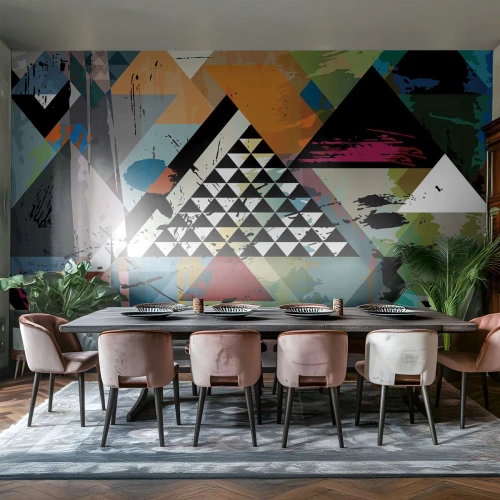 Tapet Standard Eco - Cât de simplu - Abstracția, Bucată, Grafică - 350x256 cm