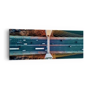 Tablou pe pânză - Din pădure spre apă - 140x50 cm