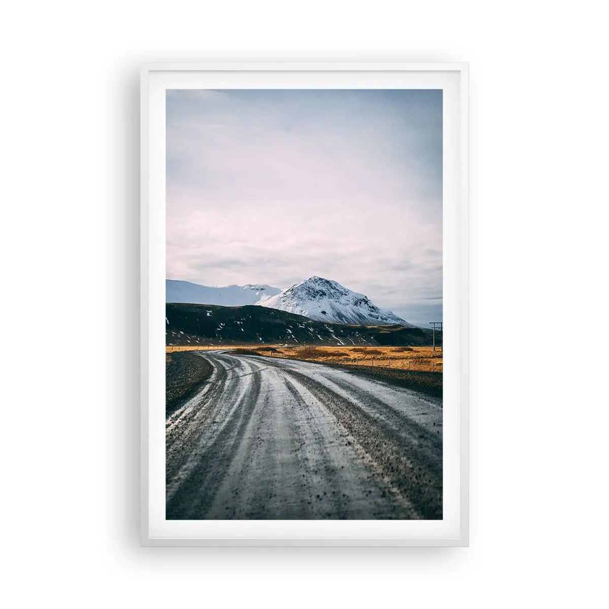 Poster în ramă albă - În stilul islandez - 61x91 cm