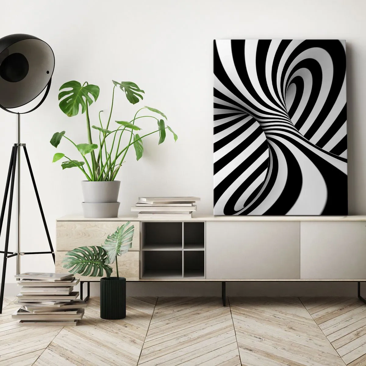 Tablou pe pânză - Compoziție: spațiul dansator - 50x70 cm