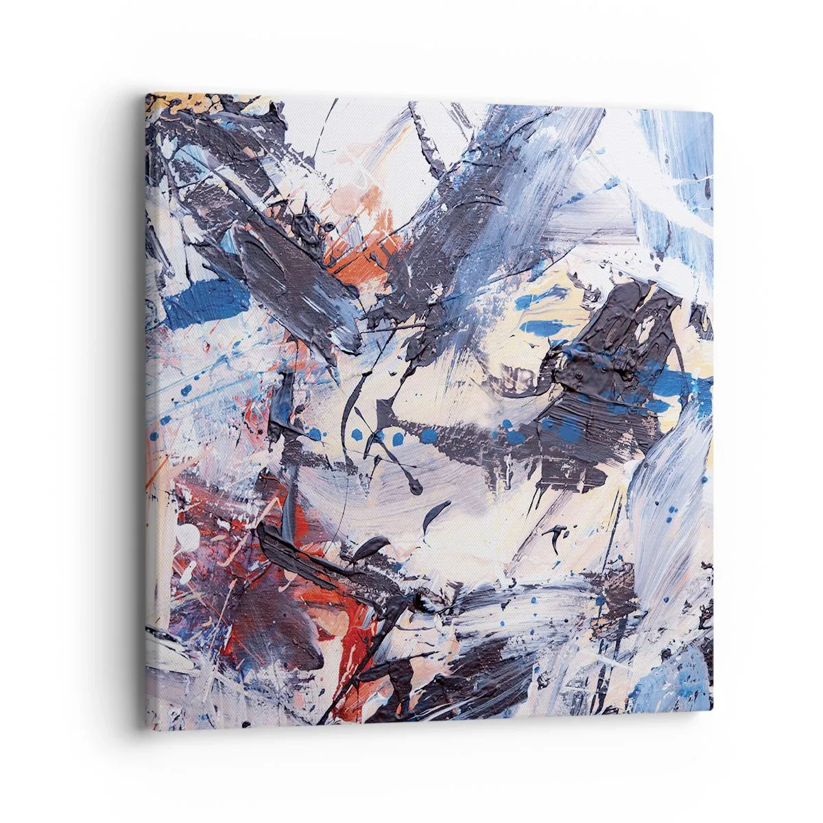Tablou pe pânză - Dansul nebun al abstracției - 30x30 cm