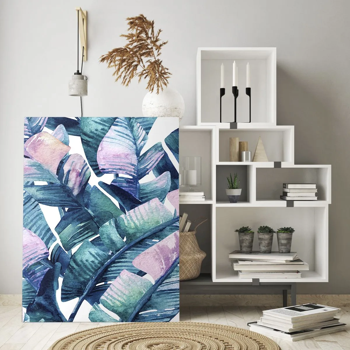 Tablou pe sticlă - Într-o livadă de banane - 50x70 cm