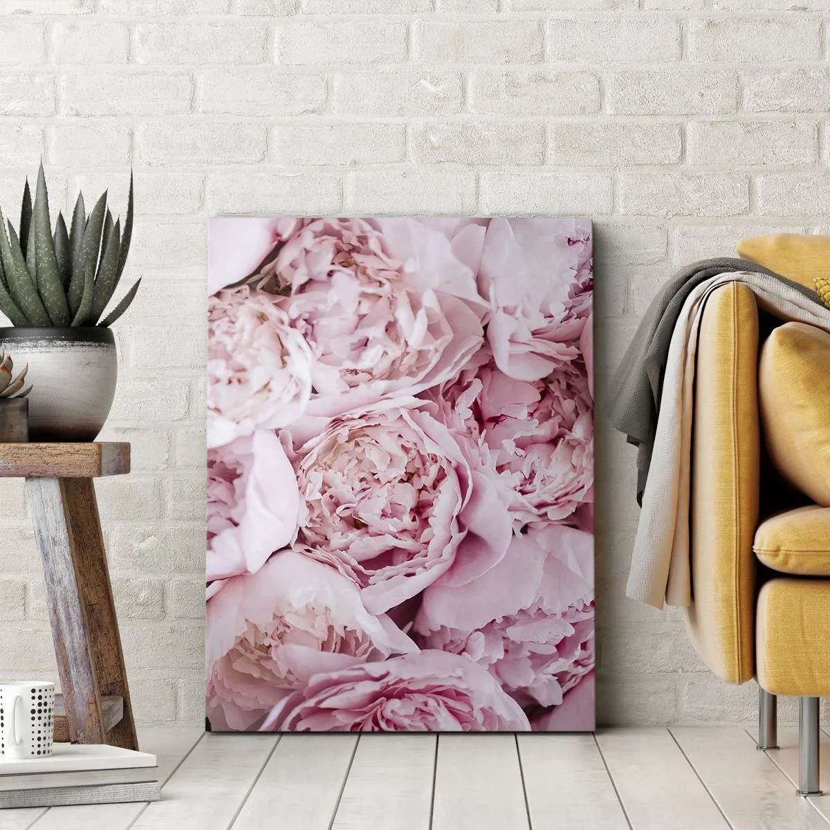 Tablou pe pânză - Îmbrățișate și parfumate - 45x80 cm