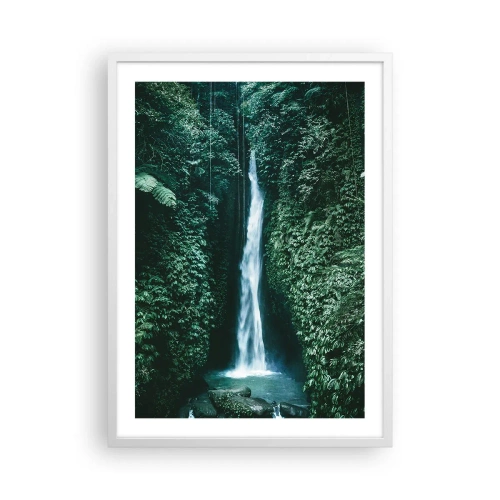 Poster în ramă albă - Băi tropicale - 50x70 cm