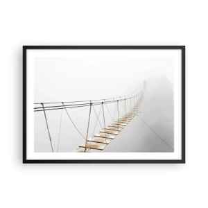 Poster în ramă neagră - Unde te va duce? - 70x50 cm