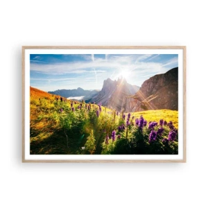 Poster în ramă de stejar deschis - Viața secretă a ierburilor - 100x70 cm