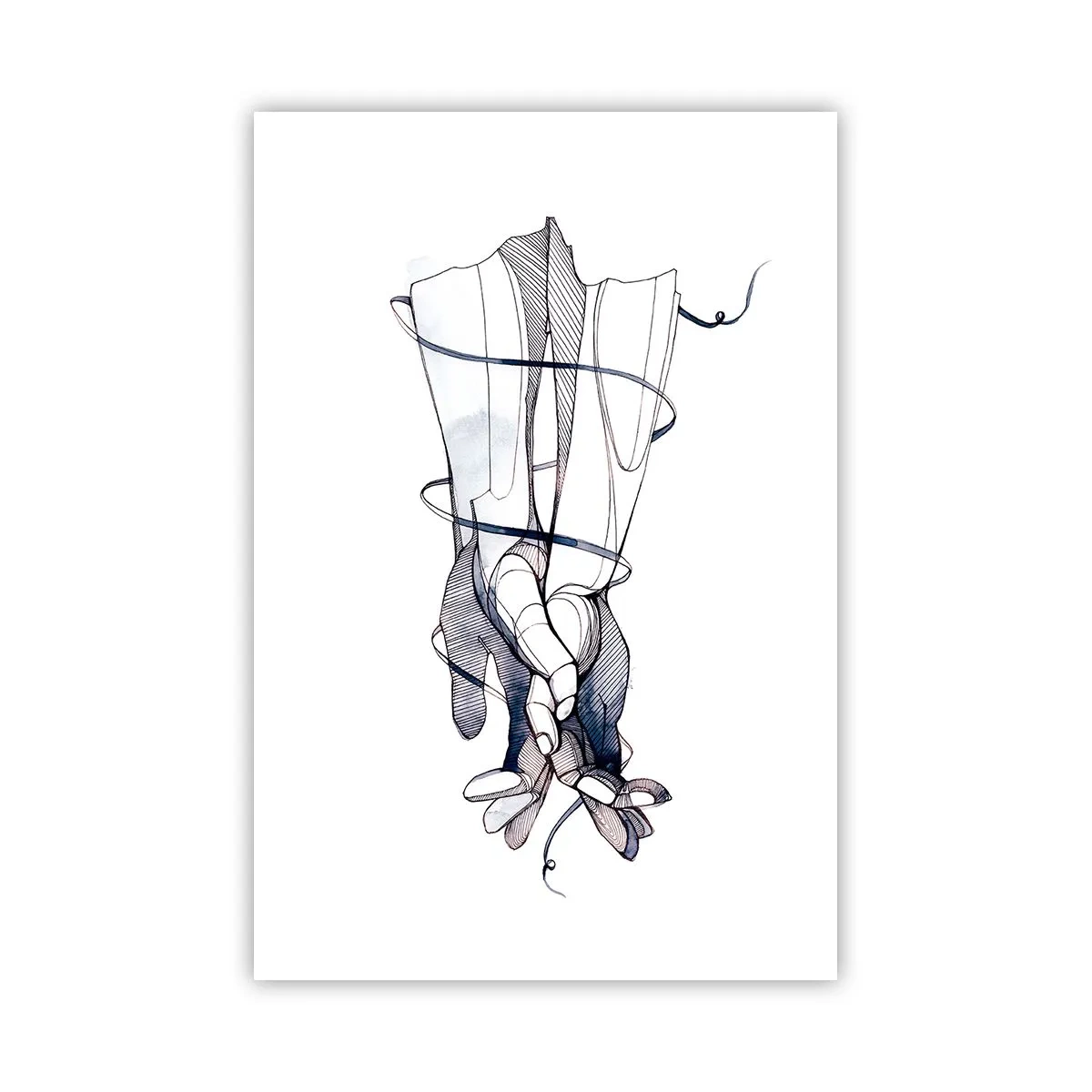 Poster - Un studiu al atingerii - 61x91 cm