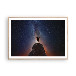 Poster în ramă de stejar deschis - Puterea este cu mine! - 100x70 cm