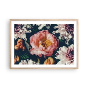 Poster în ramă de stejar deschis - Cu splendoare barocă - 70x50 cm