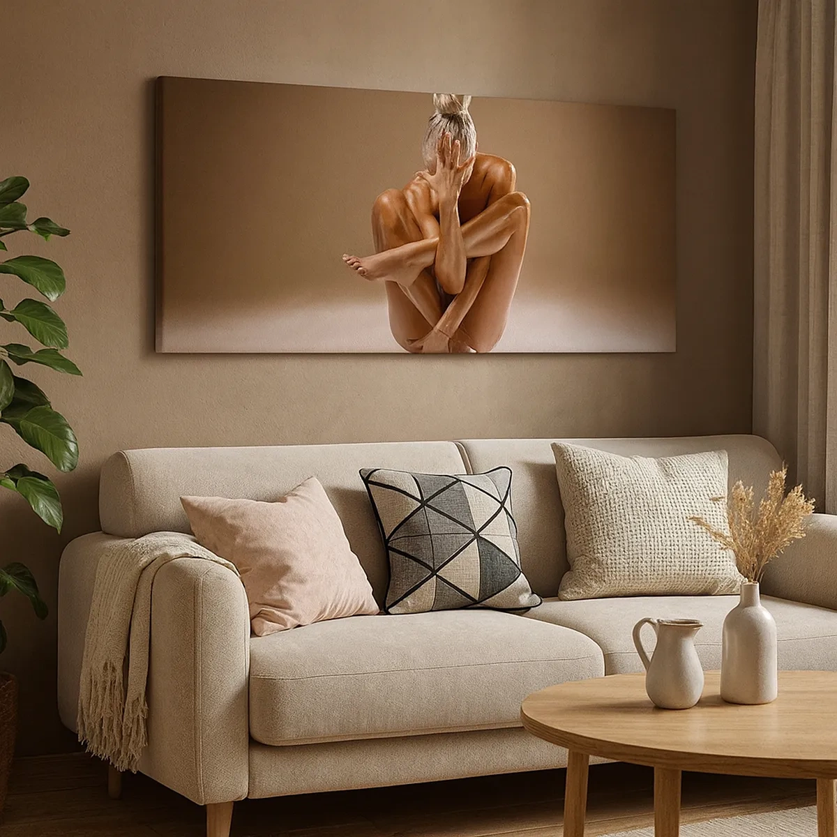 Tablou pe pânză - Unitatea trupului și a spiritului - 30x30 cm