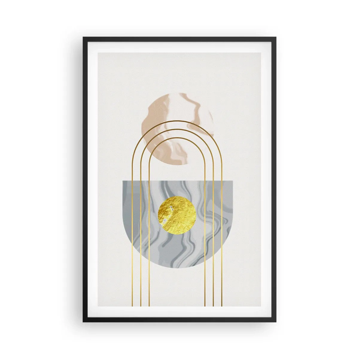 Poster în ramă neagră - Lumină și strălucire - 61x91 cm