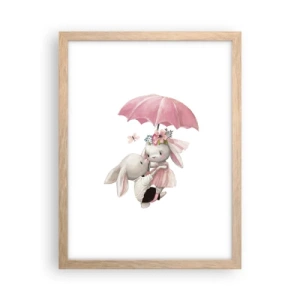 Poster în ramă de stejar deschis - Pur și simplu dragoste - 30x40 cm