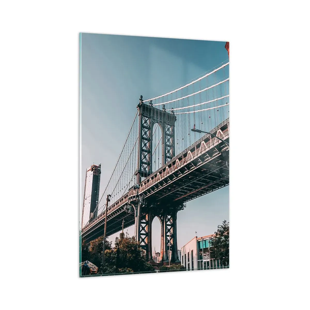 Tablou pe sticlă - În valurile orașului - 80x120 cm