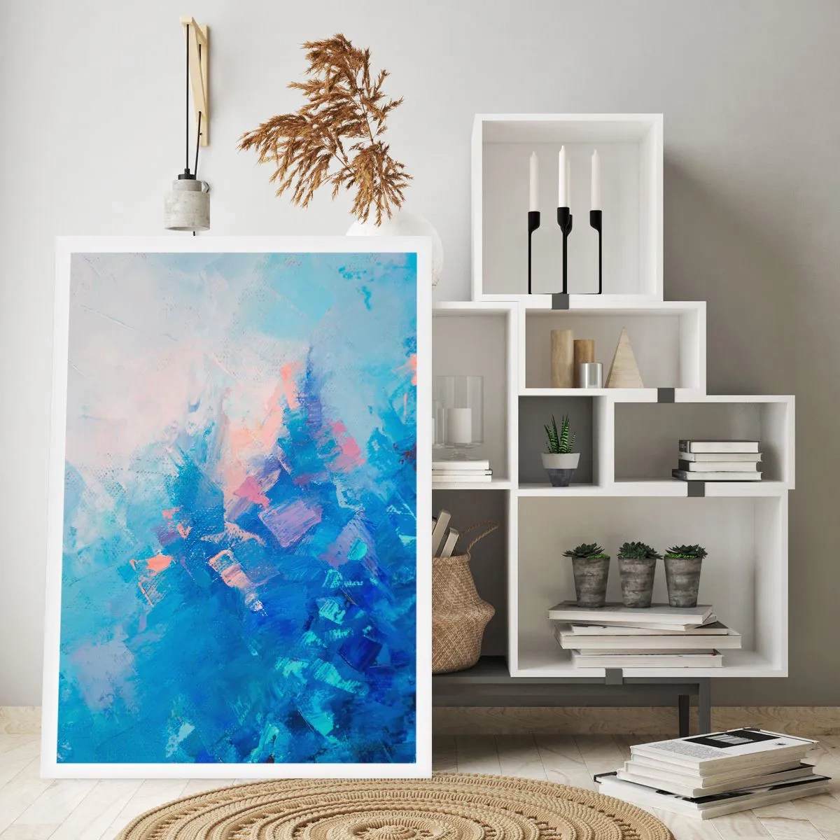 Poster - Abstracție de iarnă - 70x100 cm