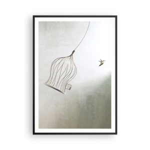Poster în ramă neagră - Eliberat - 70x100 cm