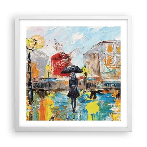 Poster în ramă albă - Legende pariziene - 50x50 cm