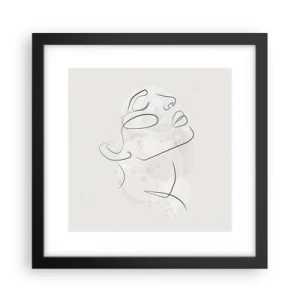 Poster în ramă neagră - Schiță de vis - 30x30 cm