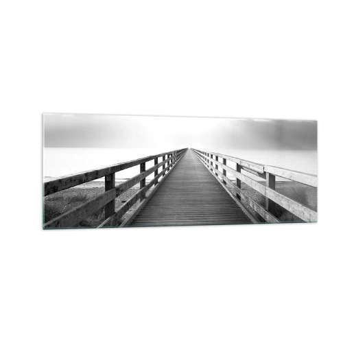 Tablou pe sticlă - Departe, departe... - 140x50 cm