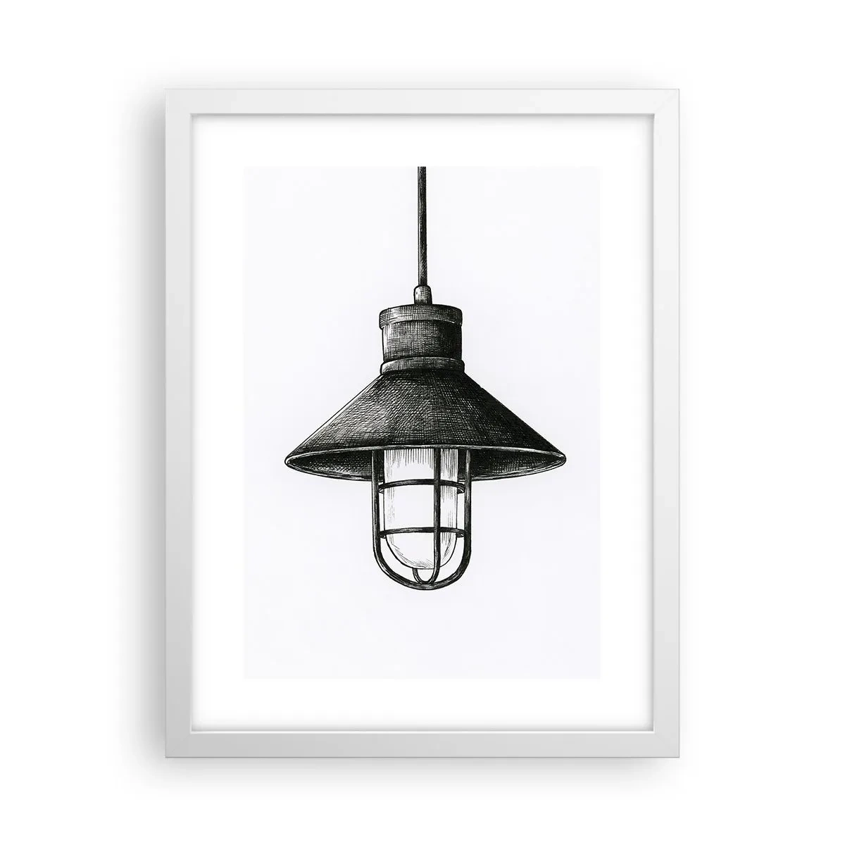 Poster în ramă albă - Cu mulți ani în urmă... - 30x40 cm