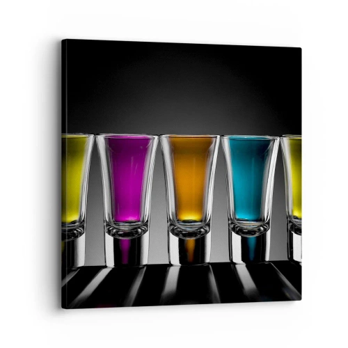 Tablou pe pânză - Culori de bucurie - 30x30 cm