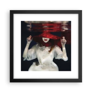 Poster în ramă neagră - Frumoasa fantomă - 30x30 cm