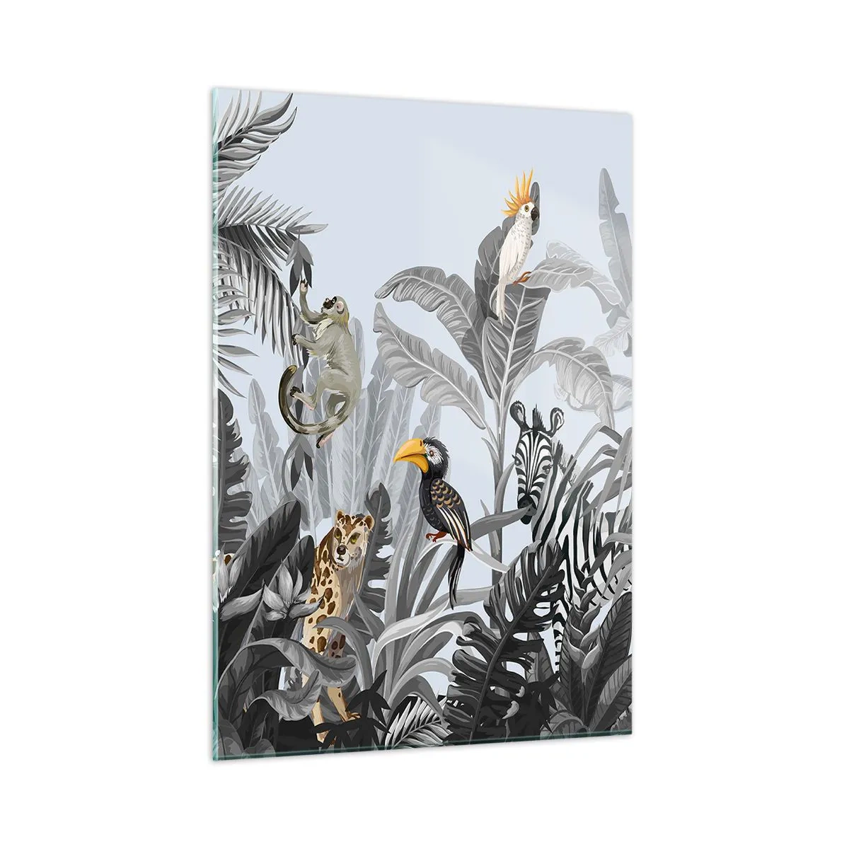 Tablou pe sticlă - O fabulă africană - 50x70 cm