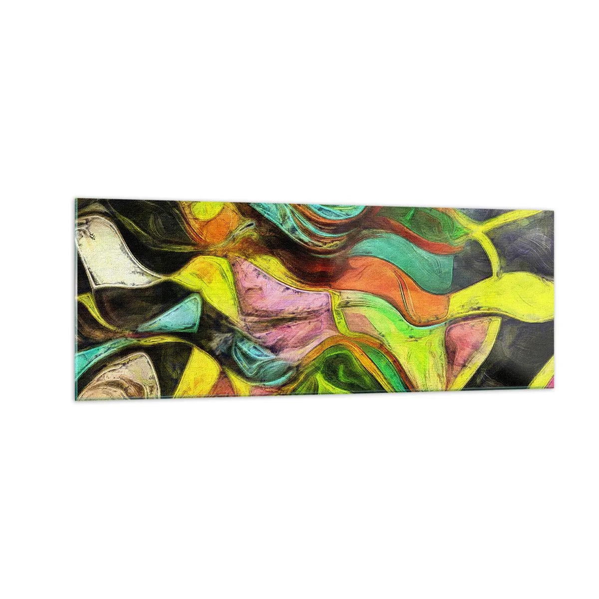 Tablou pe sticlă - Mișcarea este viață - 140x50 cm