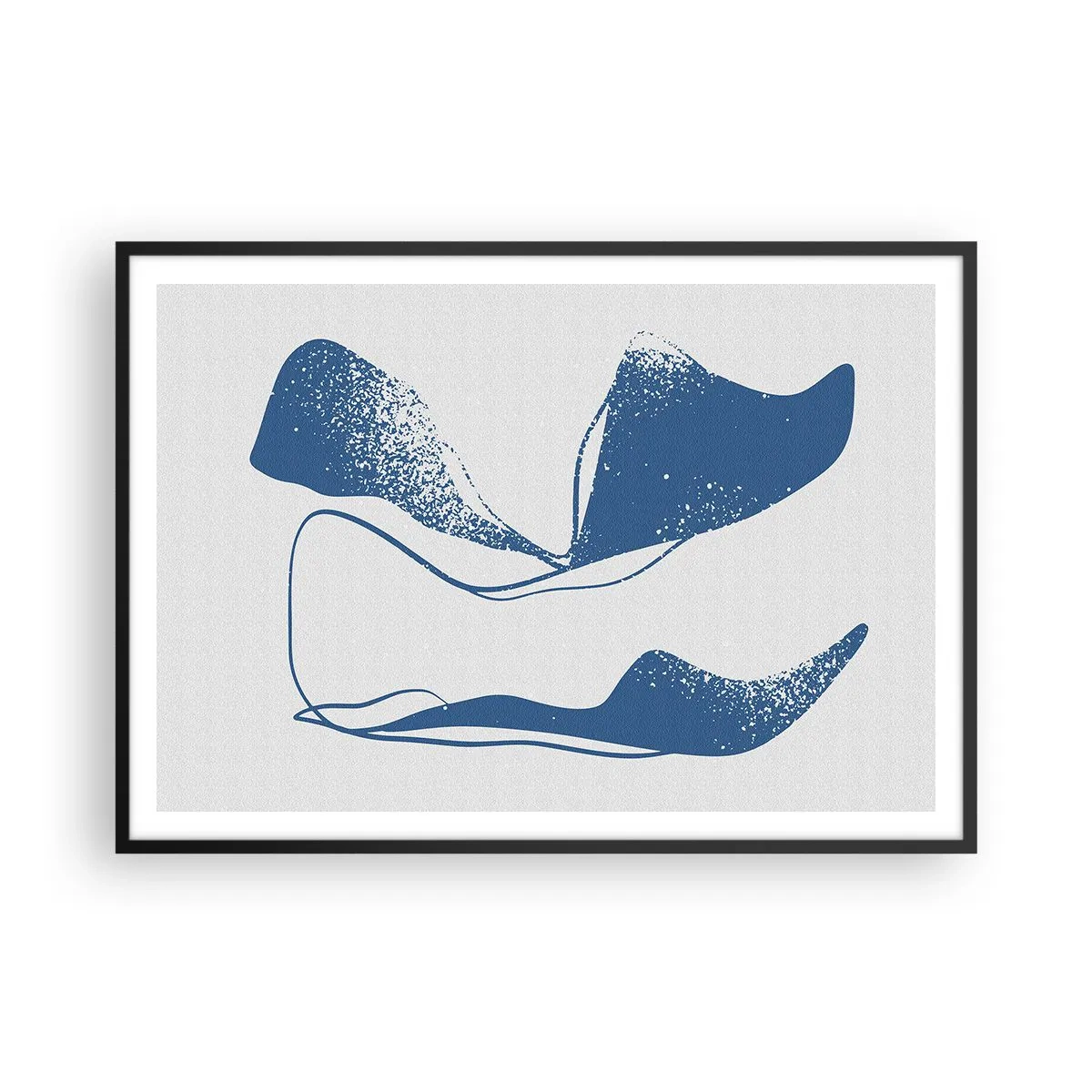 Poster în ramă neagră - Abstracție înaripată - 100x70 cm