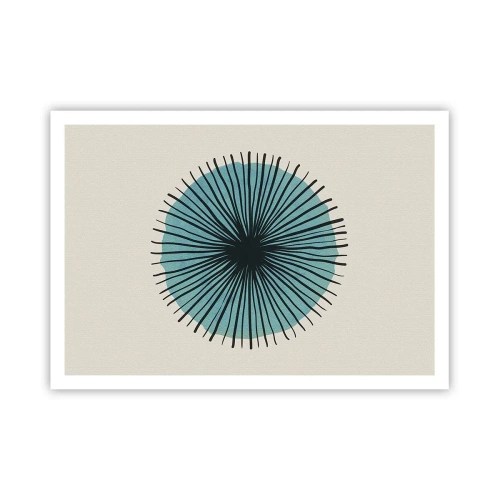 Poster - Radiant pe albastru - 100x70 cm