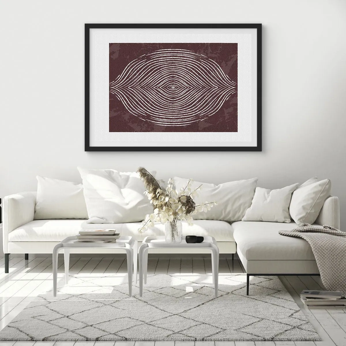 Poster în ramă neagră - Spațiul vorbește - 70x50 cm