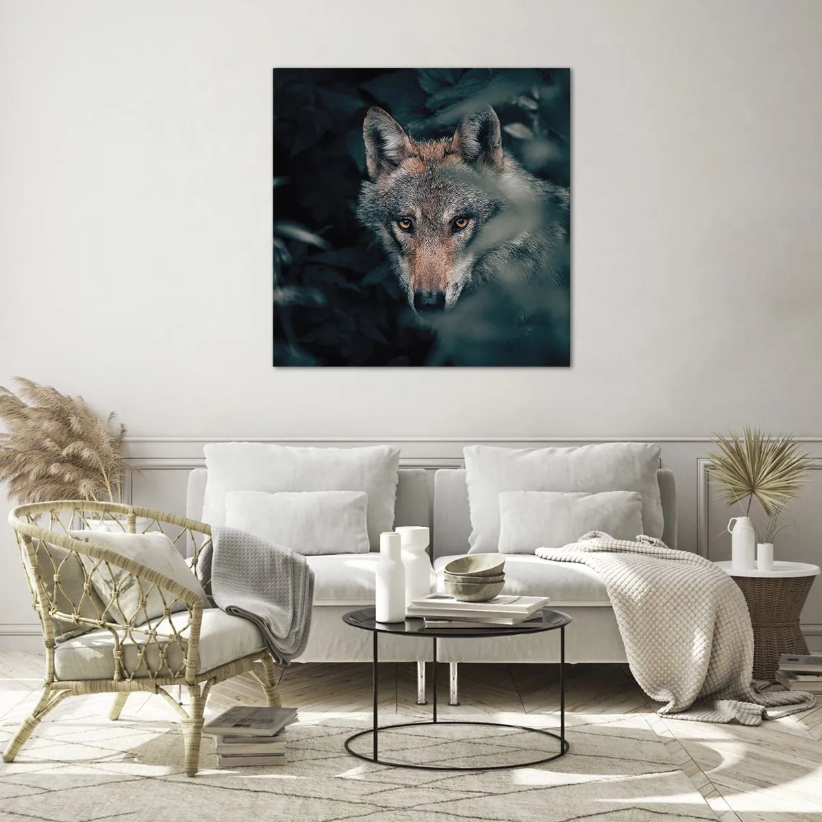 Tablou pe sticlă - Vânător - 60x60 cm