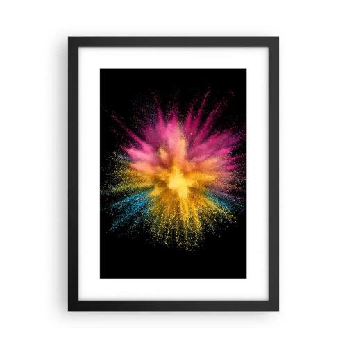 Poster în ramă neagră - Nașterea culorii - 30x40 cm