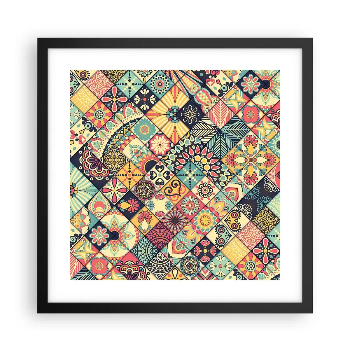 Poster în ramă neagră - Clima marocană - 40x40 cm