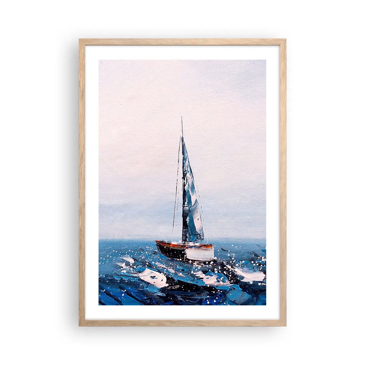 Poster în ramă de stejar deschis - Frăția vântului - 50x70 cm