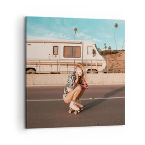 Tablou pe pânză - Zâmbiți, vă rog! - 50x50 cm