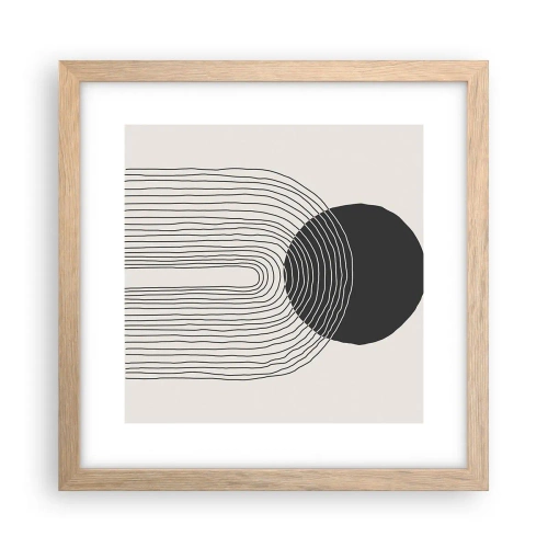 Poster în ramă de stejar deschis - Tremurând și încrezător - 30x30 cm