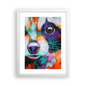 Poster în ramă albă - Doar emoții bune - 30x40 cm