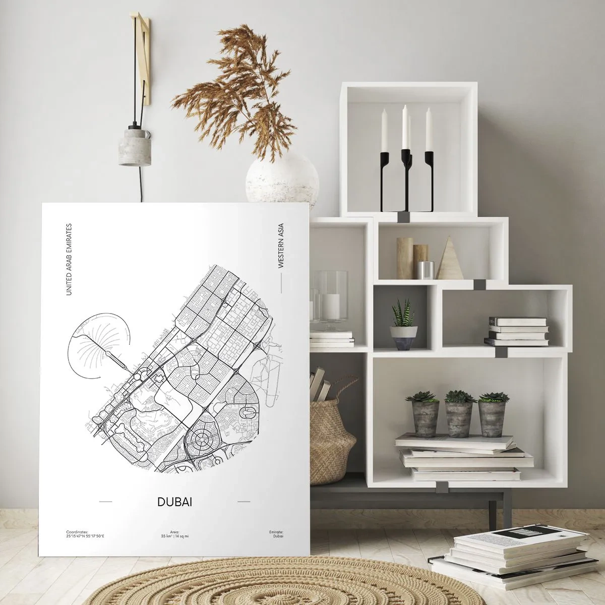 Tablou pe sticlă - Anatomia Dubaiului - 50x70 cm