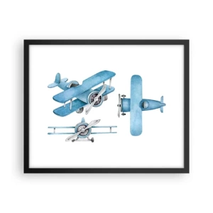 Poster în ramă neagră - Un învingător înnăscut - 50x40 cm