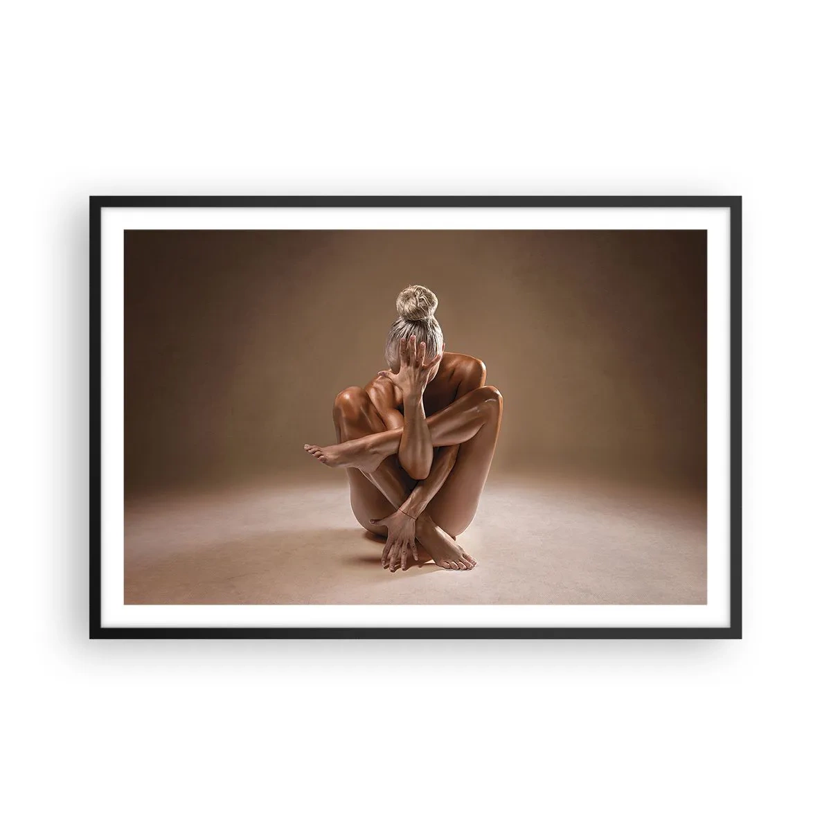 Poster în ramă neagră - Unitatea trupului și a spiritului - 91x61 cm