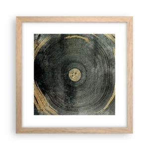Poster în ramă de stejar deschis - Schimbare și persistență - 30x30 cm