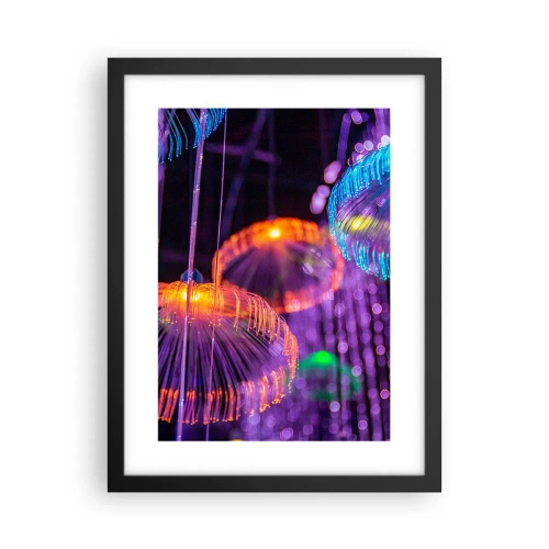 Poster în ramă neagră - Fântână de lumină - 30x40 cm