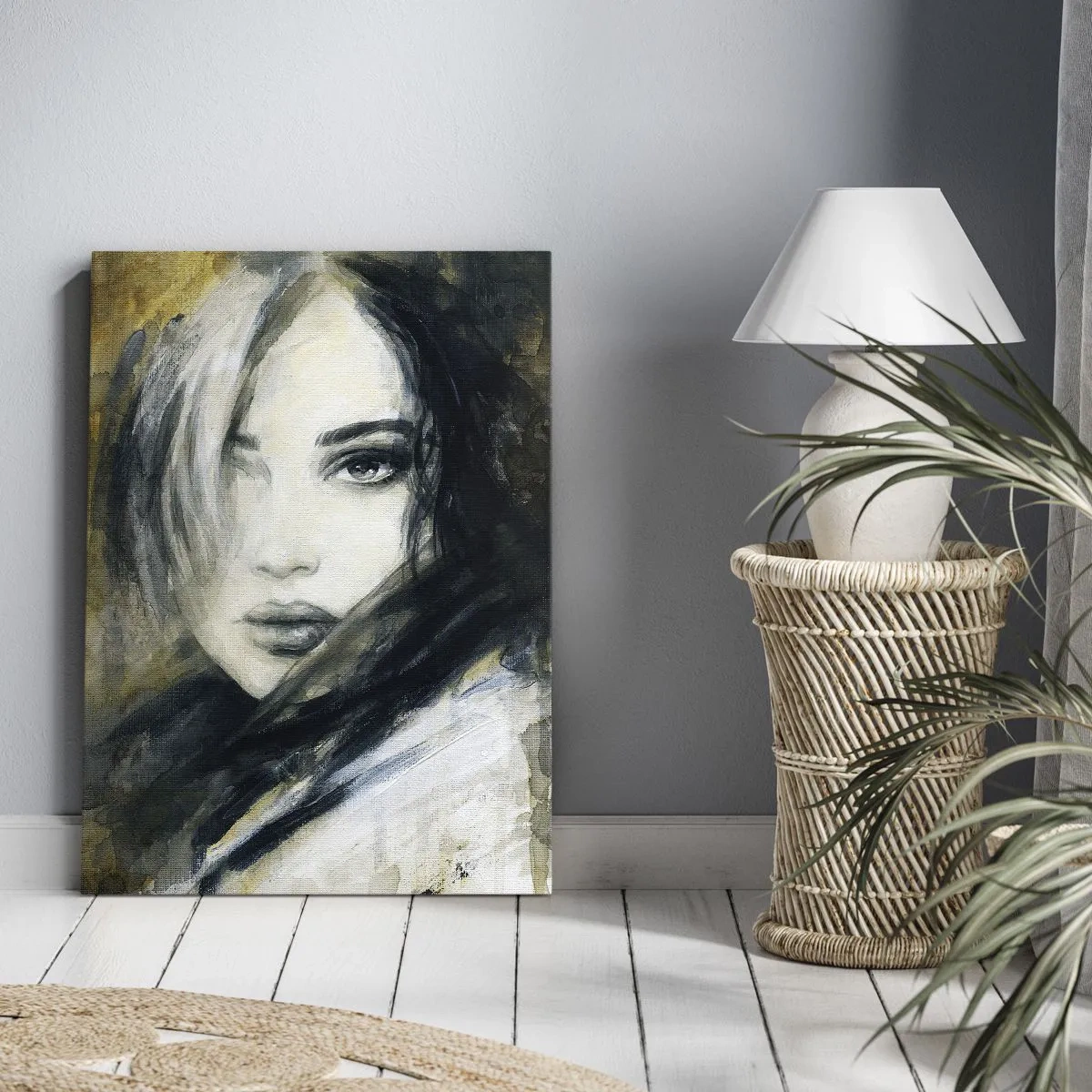 Tablou pe pânză - Mai inocentă sau mai senzuală? - 50x70 cm