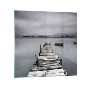 Tablou pe sticlă - Poți pleca mâine - 30x30 cm