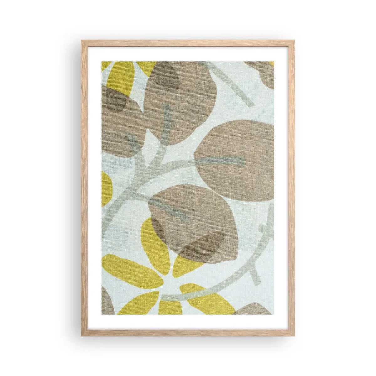 Poster în ramă de stejar deschis - Compoziție în plin soare - 50x70 cm