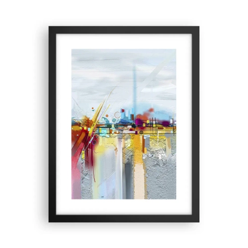 Poster în ramă neagră - Pod de bucurie peste râul vieții - 30x40 cm